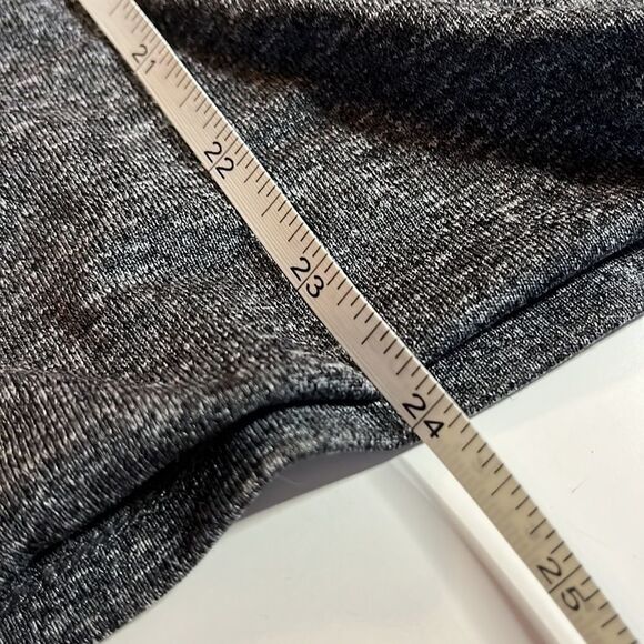 AMERICAN Vintage gray long sleeve crossover top raw hemline at sleeves SZ M - Picture 12 of 12